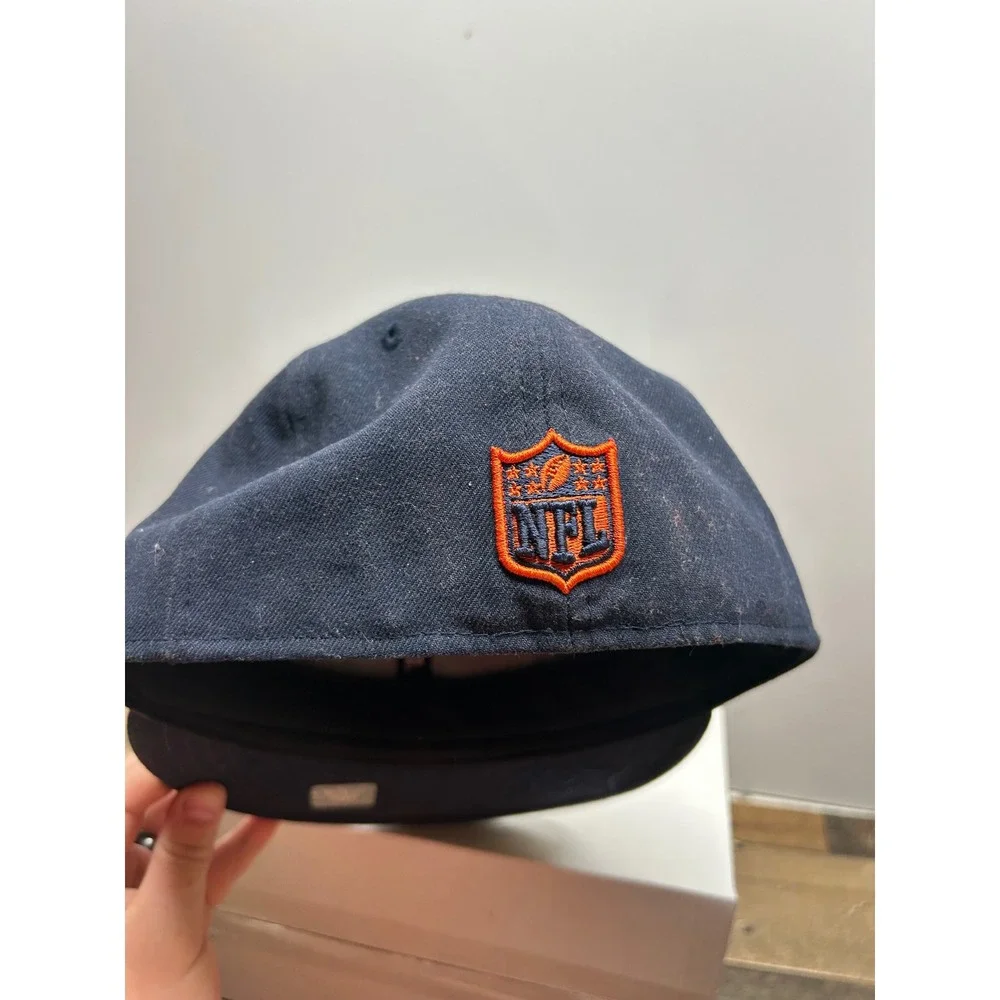 Chicago Bears NFL New Era 59Fifty Fitted‎ Hat Size 6 7/8 Navy Blue